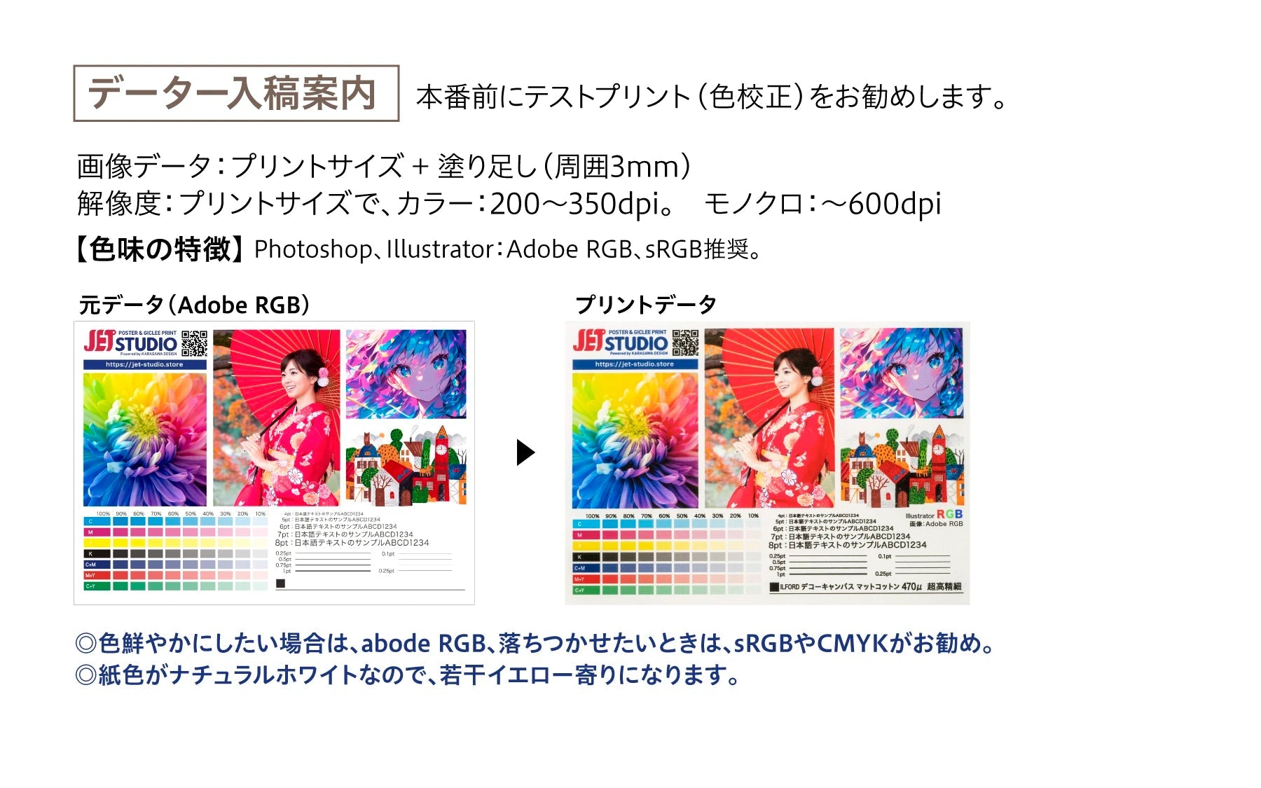 ILFORD マットコットンキャンバス - 大判印刷・ジークレープリント JET STUDIO